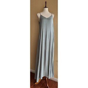 WEST KEI Womens Sage Gauze V-Neck Maxi Dress Size M $70